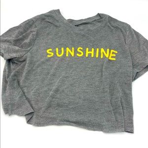 Sunshine cropped t shirt